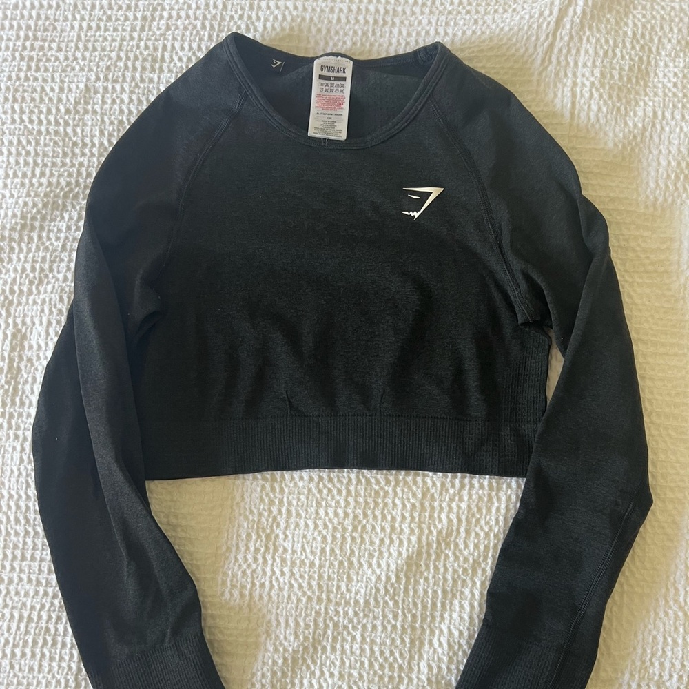 Gymshark Vital Seamless 2.0 Long Sleeve Crop Top, Women's Size Medium